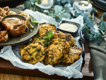 Mini Kale & Corn Fritters