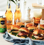 Chicken & Bacon Mini Burgers With Ranch Dressing