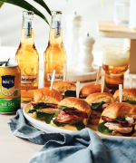 Chicken & Bacon Mini Burgers With Ranch Dressing