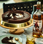 Dark Chocolate Tart with Spiced Rum Cream