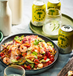 SEARED PRAWN NOODLE SALAD WITH CHILLI AND ROASTED PEANUTS