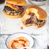 Grilled Sriracha Smash Burgers 