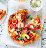 Spicy Prawn & Roast Capsicum Pizza 