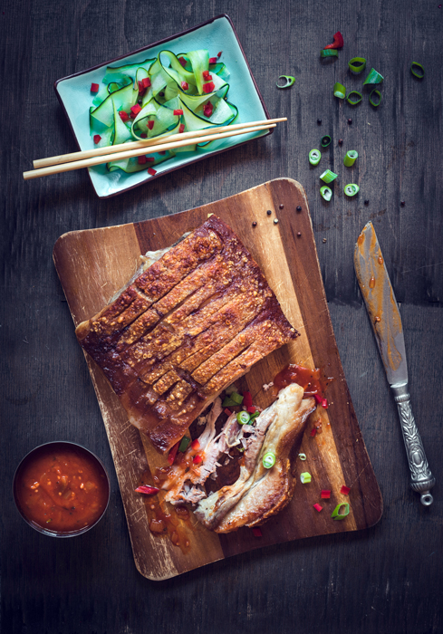 pork belly with chilli cucumber food match for pinot gris