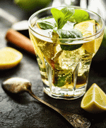 Ginger whisky mojito 