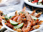 Garlicky Barbecue Prawns