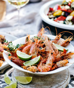 Garlicky Barbecue Prawns